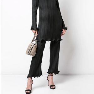 Givenchy Ruffle Pleated Pants NYFW19